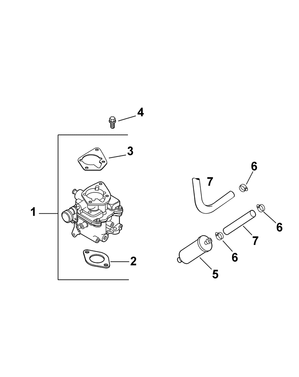 Kohler Engine Fuel System Diagram and Parts List for 46F 4X4-1I018G-1I019G-37ACH010 Cub Cadet Lawn Tractor Accessories